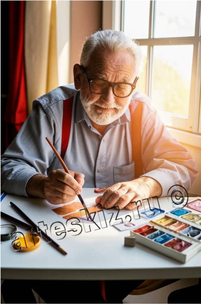 После рисования можно почувствовать успокоение и счастье