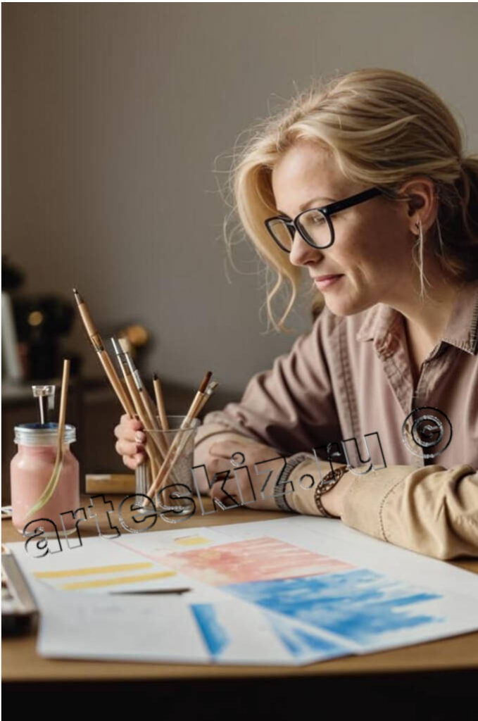 Женщине занятия живописью помогает понять себя